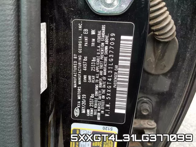 5XXGT4L31LG377099 фото 2