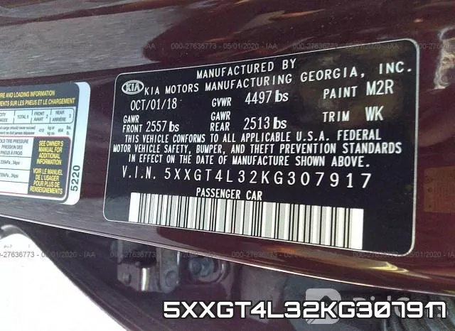 5XXGT4L32KG307917 фото 10