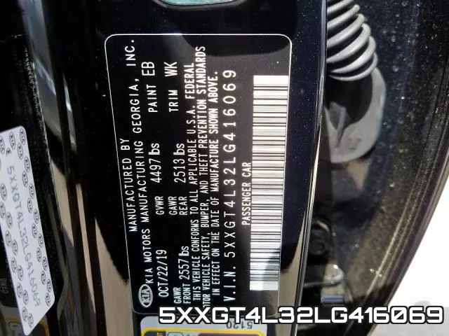 5XXGT4L32LG416069 фото 2