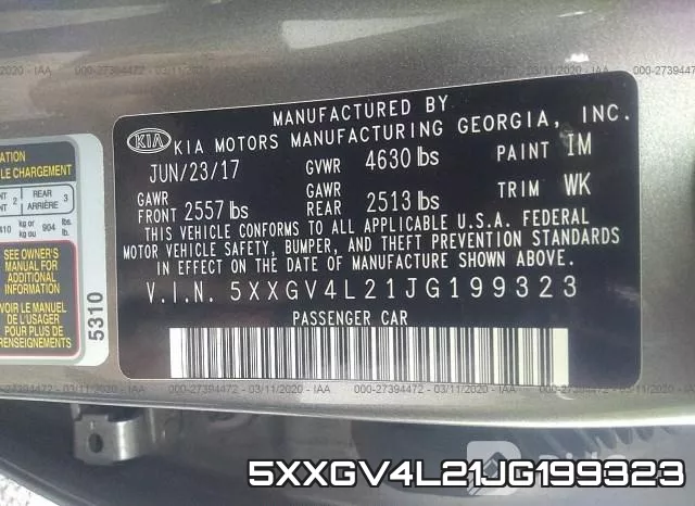 5XXGV4L21JG199323 фото 10