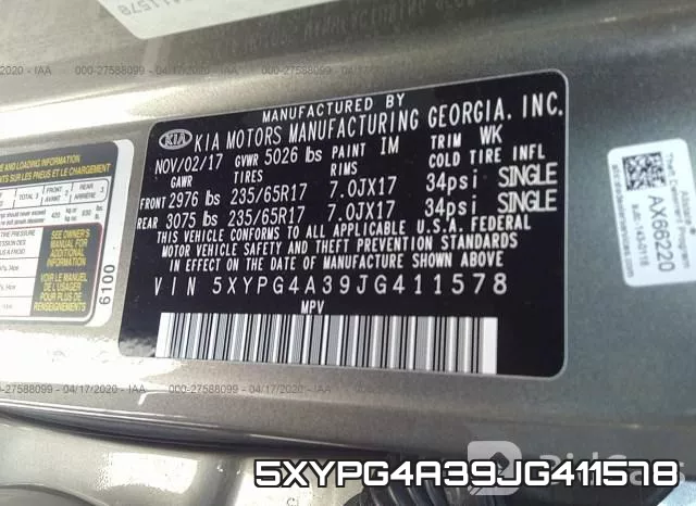 5XYPG4A39JG411578 фото 10