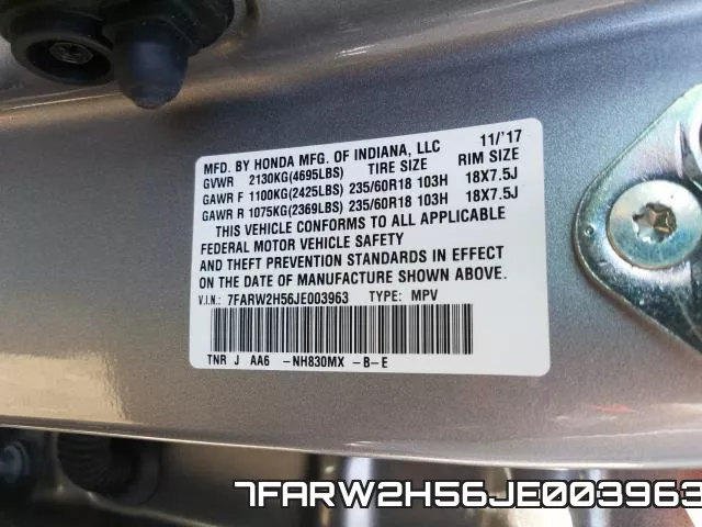 7FARW2H56JE003963 фото 2