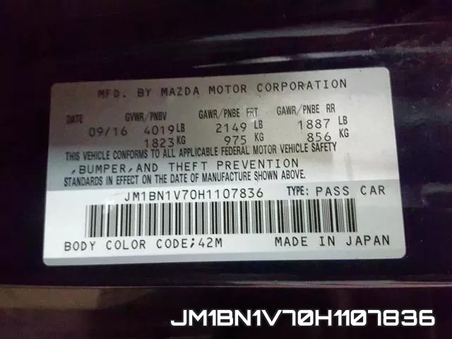 JM1BN1V70H1107836 фото 2