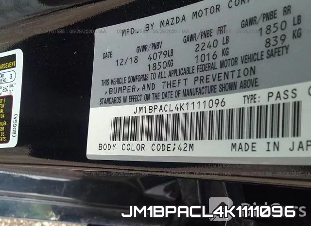 JM1BPACL4K1111096 фото 10