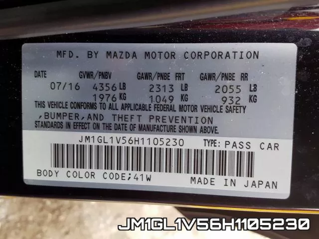 JM1GL1V56H1105230 фото 2