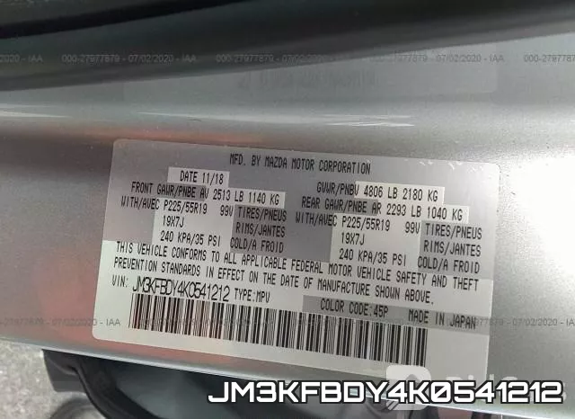JM3KFBDY4K0541212 фото 10
