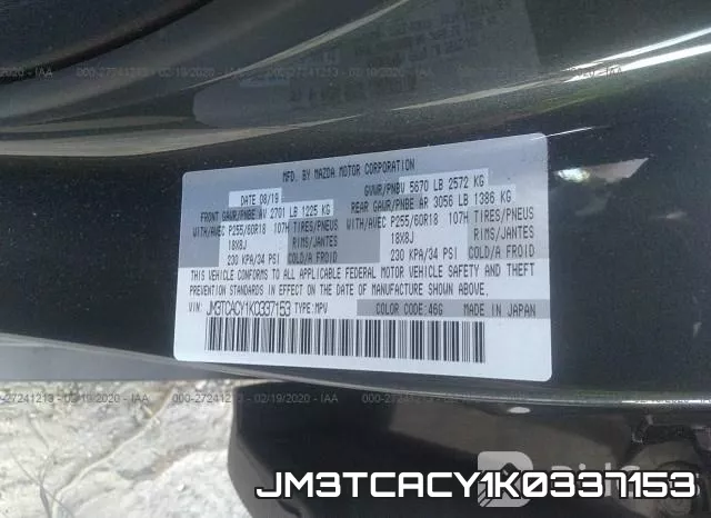 JM3TCACY1K0337153 фото 10