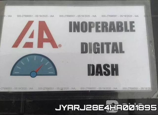 JYARJ28E4HA001895 фото 8