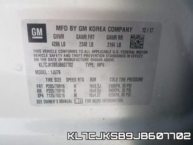KL7CJKSB9JB607702 фото 2