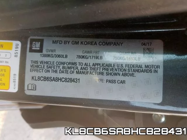 KL8CB6SA8HC828431 фото 2