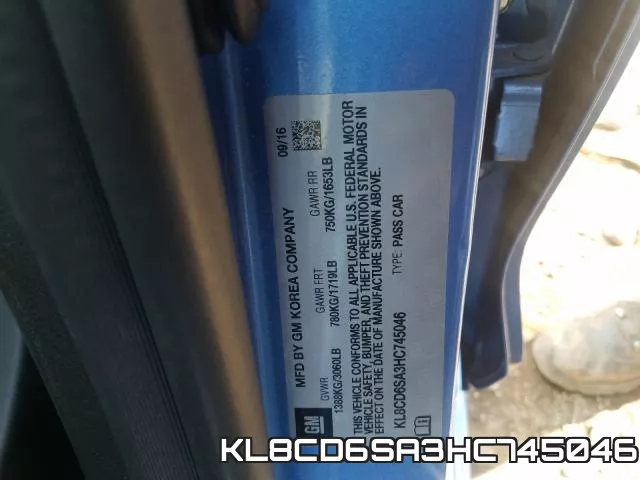 KL8CD6SA3HC745046 фото 2