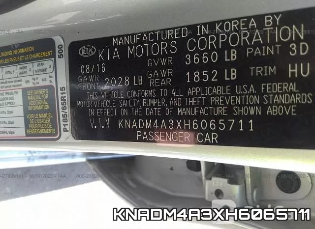 KNADM4A3XH6065711 фото 10