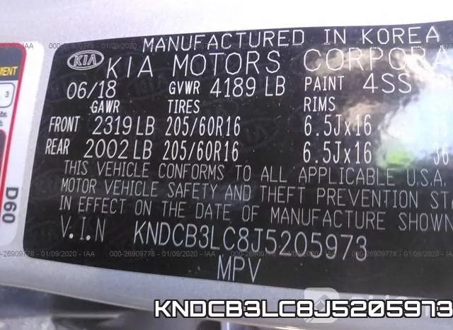 KNDCB3LC8J5205973 фото 10