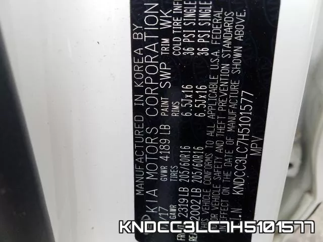 KNDCC3LC7H5101577 фото 2