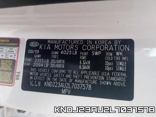 KNDJ23AU2L7037578 фото 2