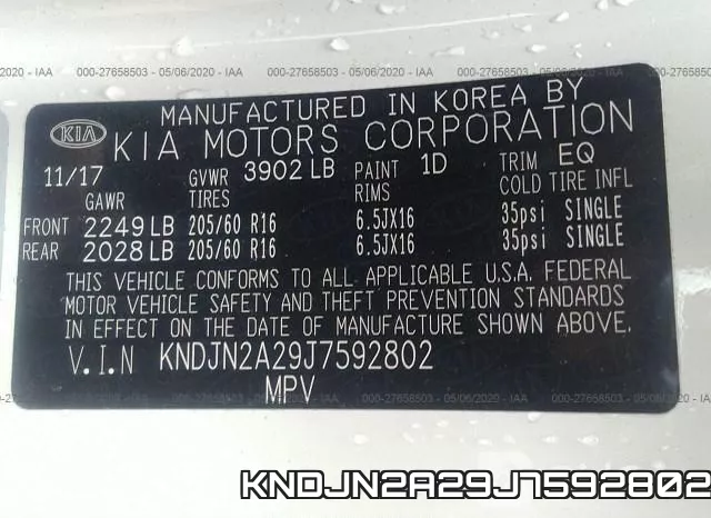 KNDJN2A29J7592802 фото 10