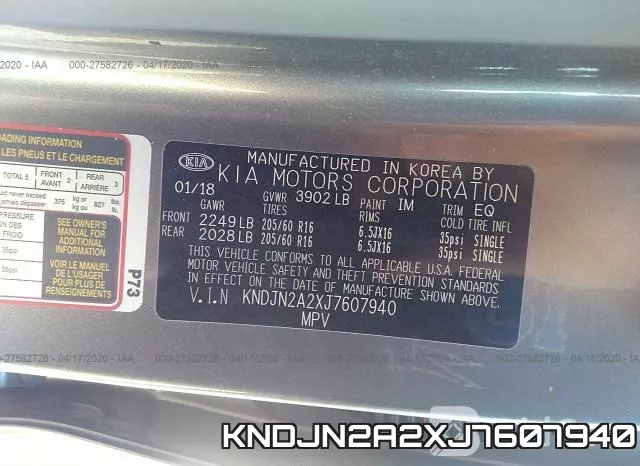 KNDJN2A2XJ7607940 фото 10