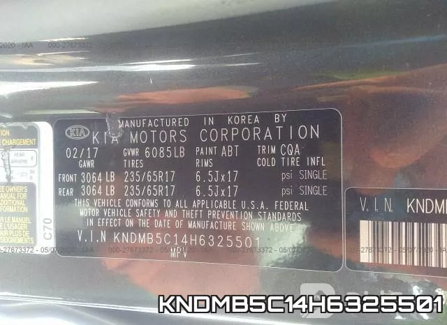 KNDMB5C14H6325501 фото 10