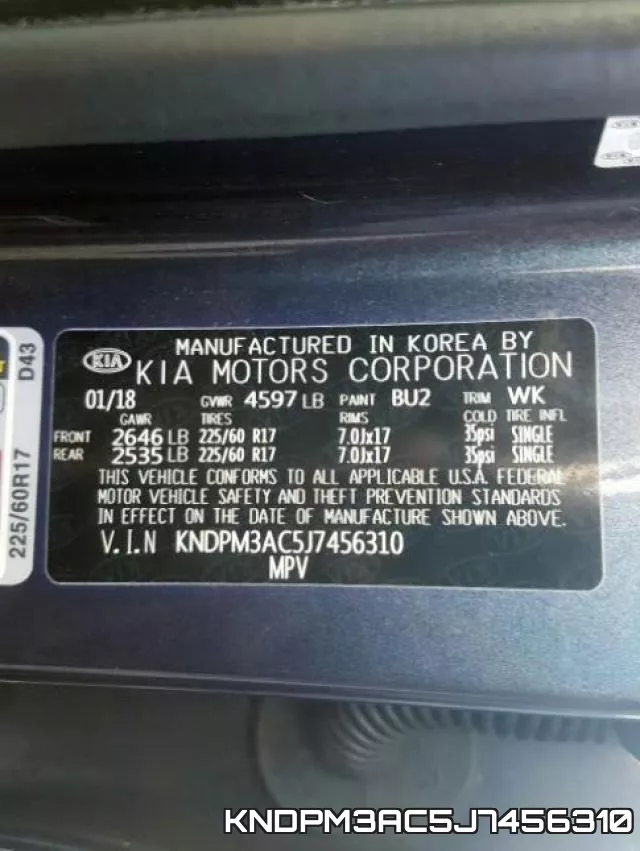 KNDPM3AC5J7456310 фото 2