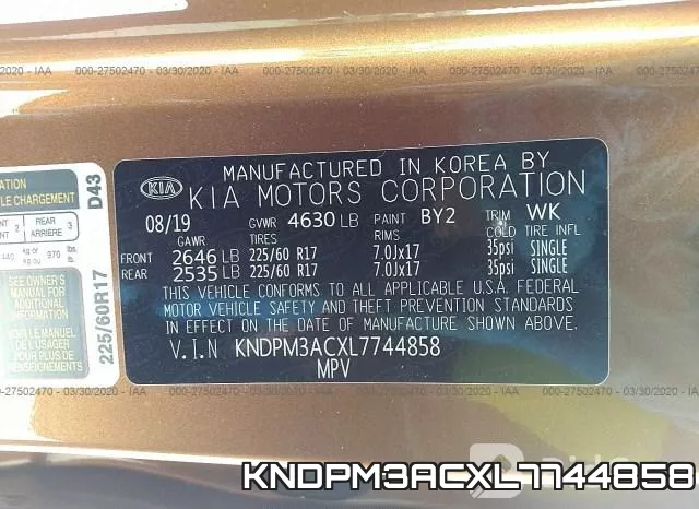 KNDPM3ACXL7744858 фото 10