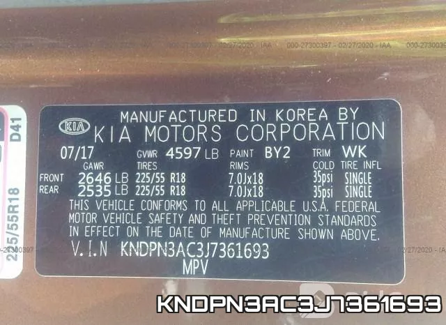 KNDPN3AC3J7361693 фото 10