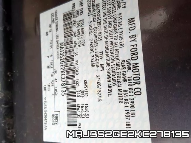 MAJ3S2GE2KC278135 фото 2