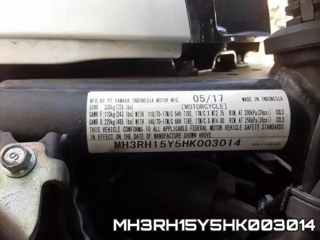 MH3RH15Y5HK003014 фото 2