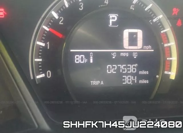 SHHFK7H45JU224080 фото 8