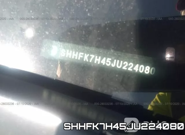 SHHFK7H45JU224080 фото 10