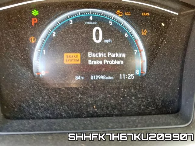 SHHFK7H67KU209907 фото 9