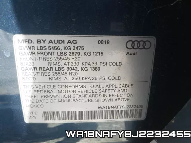WA1BNAFY8J2232455 фото 2
