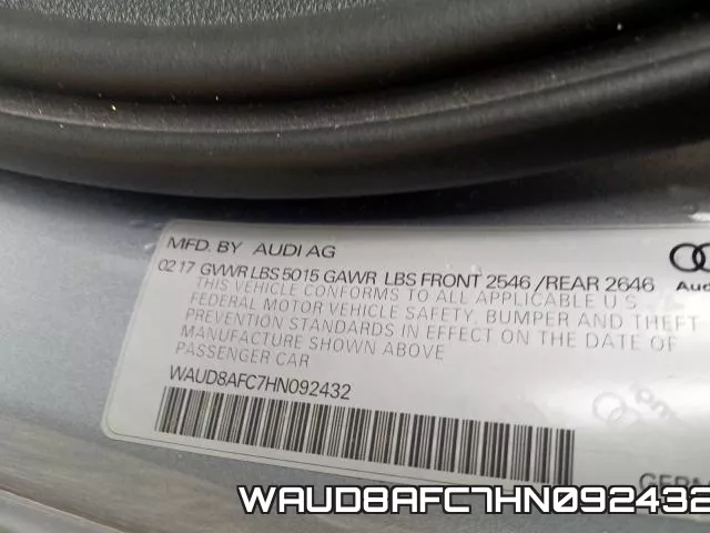 WAUD8AFC7HN092432 фото 2