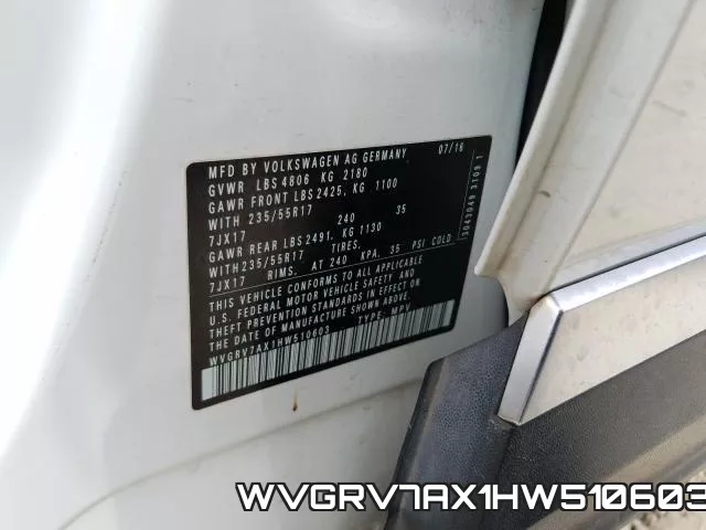 WVGRV7AX1HW510603 фото 2
