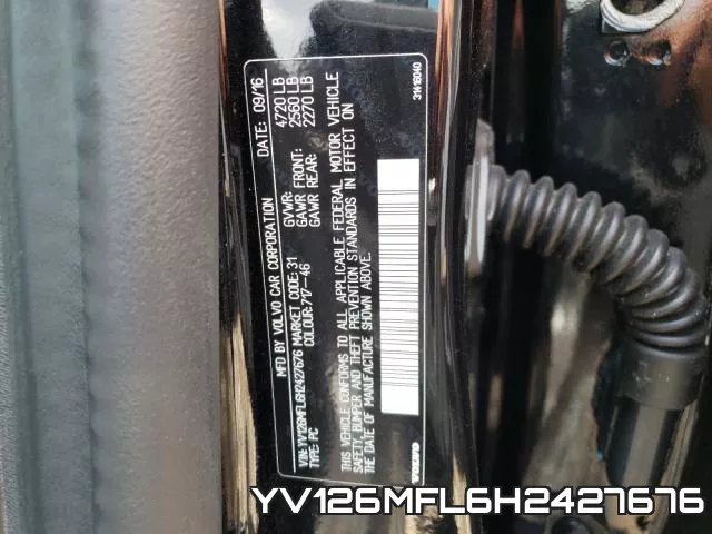 YV126MFL6H2427676 фото 2