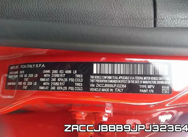 ZACCJBBB9JPJ32364 фото 10