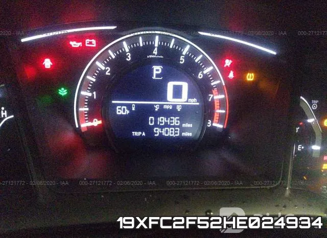 19XFC2F52HE024934 фото 8