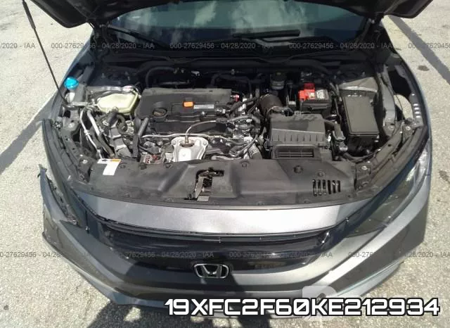 19XFC2F60KE212934 фото 2