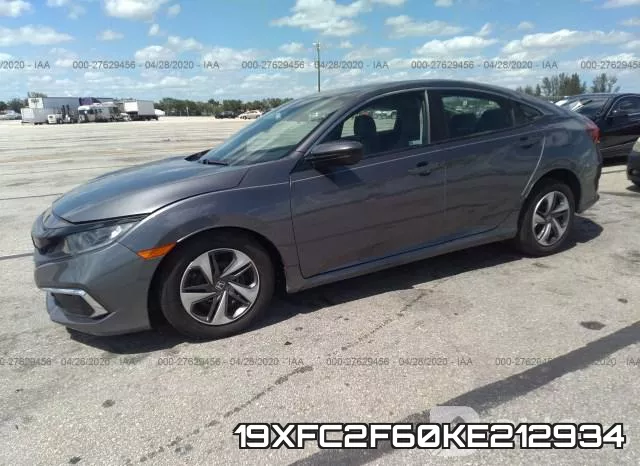 19XFC2F60KE212934 фото 3