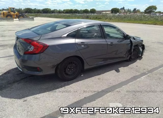 19XFC2F60KE212934 фото 5