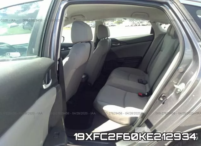 19XFC2F60KE212934 фото 9
