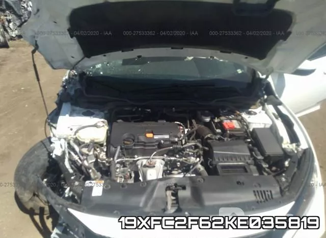 19XFC2F62KE035819 фото 2