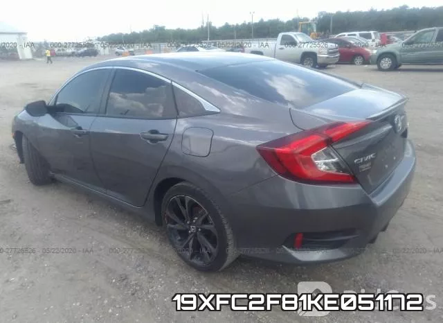 19XFC2F81KE051172 фото 4