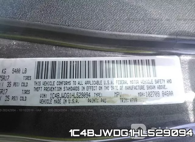 1C4BJWDG1HL529094 фото 10