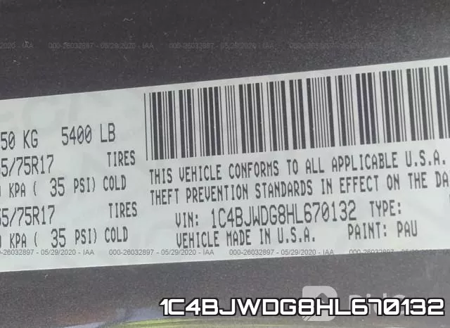1C4BJWDG8HL670132 фото 10