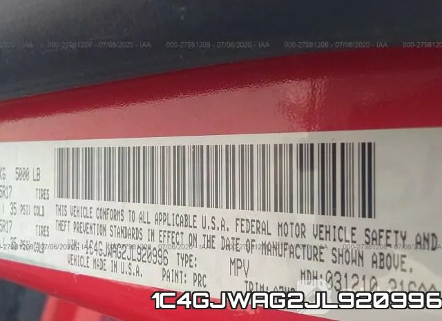 1C4GJWAG2JL920996 фото 10