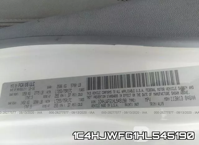 1C4HJWFG1HL545190 фото 10