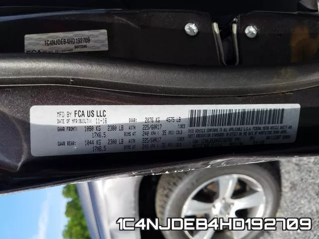 1C4NJDEB4HD192709 фото 2