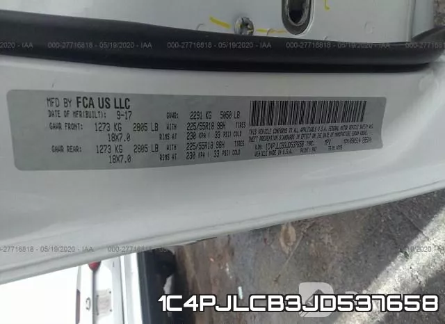 1C4PJLCB3JD537658 фото 10