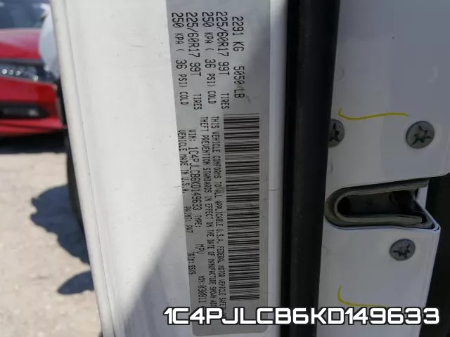 1C4PJLCB6KD149633 фото 2