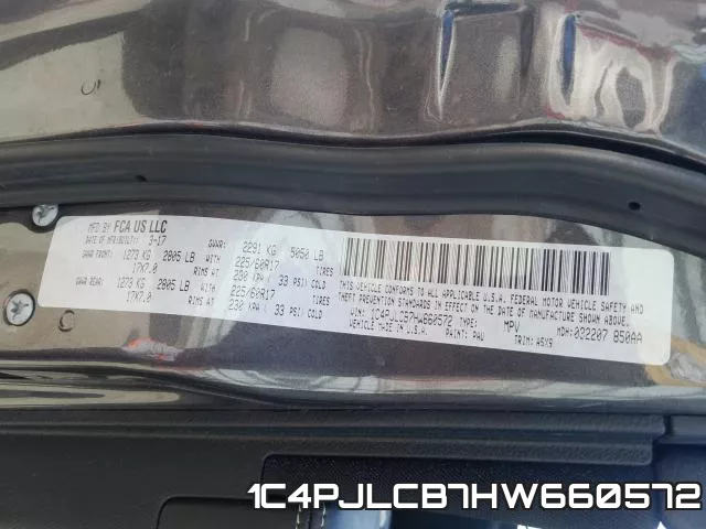 1C4PJLCB7HW660572 фото 2